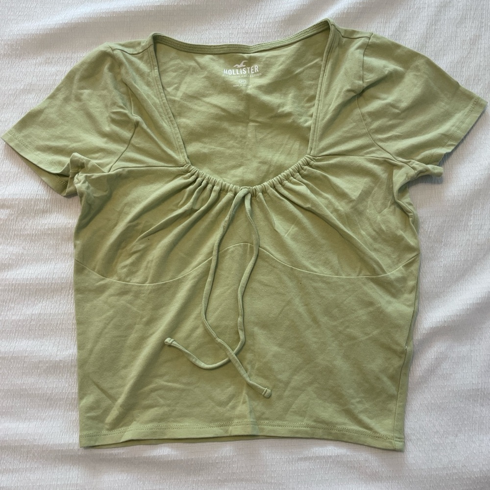 hollister green shirt